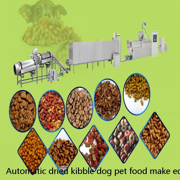 Automatic dried kibble dog pet food make equipment production line