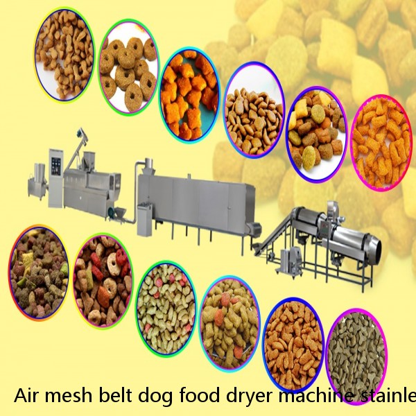 Air mesh belt dog food dryer machine stainless steel belt dryer