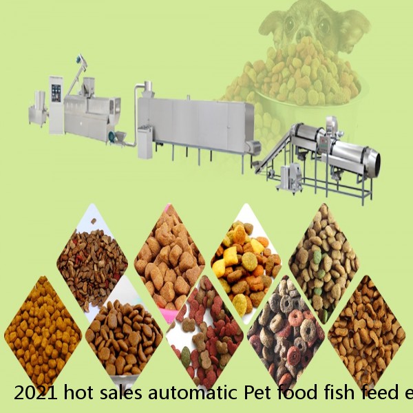 2021 hot sales automatic Pet food fish feed extruder machine processing line