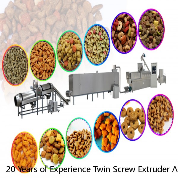 20 Years of Experience Twin Screw Extruder Automatic Pet Food Production Line Dog Food Making Machine With CE Certification