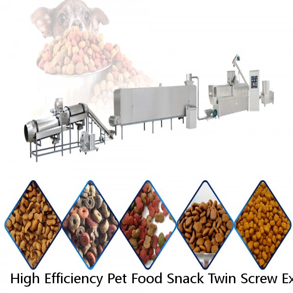 High Efficiency Pet Food Snack Twin Screw Extruder Plant Factory Production Dog Food Manufacturing Equipment