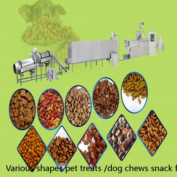 Various shapes pet treats /dog chews snack food processing extruder /machinery manufacturer from Phenix Machinery